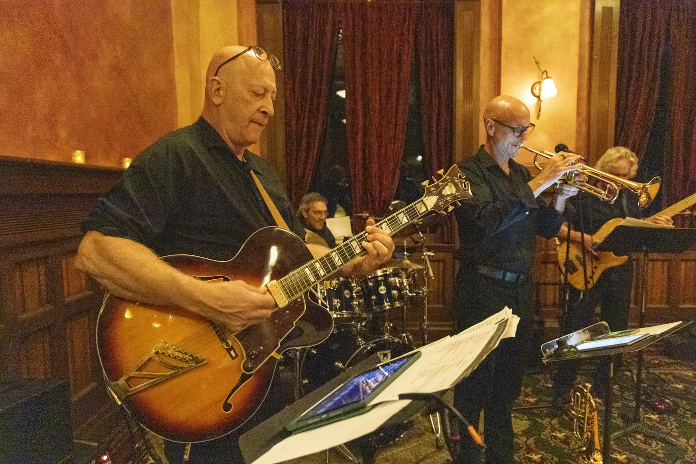 Guitar and trumpet at Ouray's 150th Gala